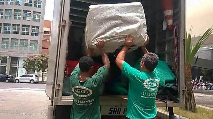 Profissionais fazendo mudanças residenciais