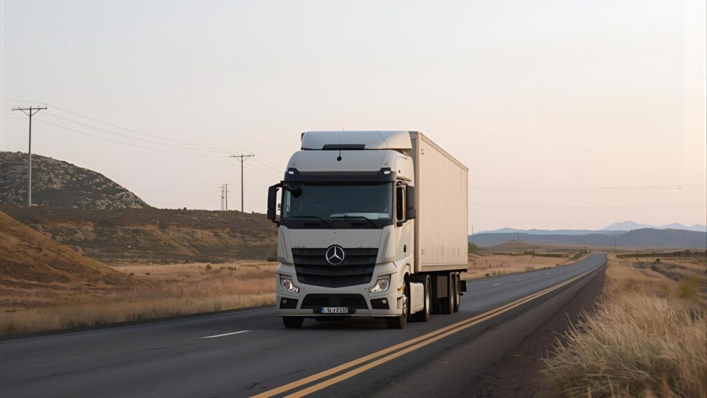 Caminhão em estrada