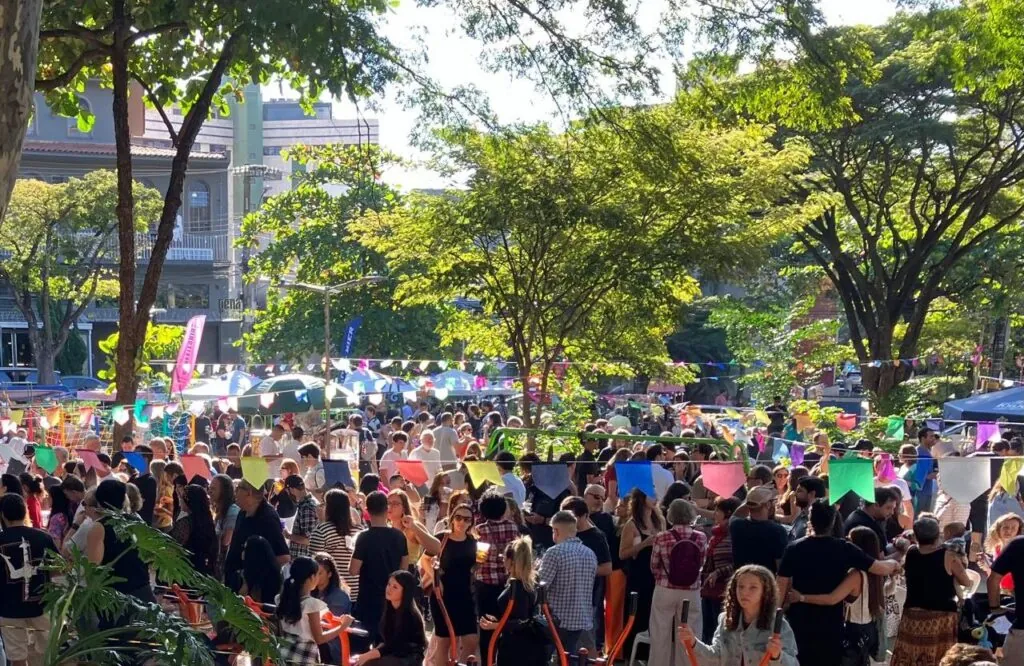 Empresa de mudanças e içamentos no Sion BH: festa na Praça Alaska